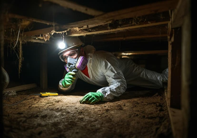 A Day In The Life Of A Crawl Space Worker