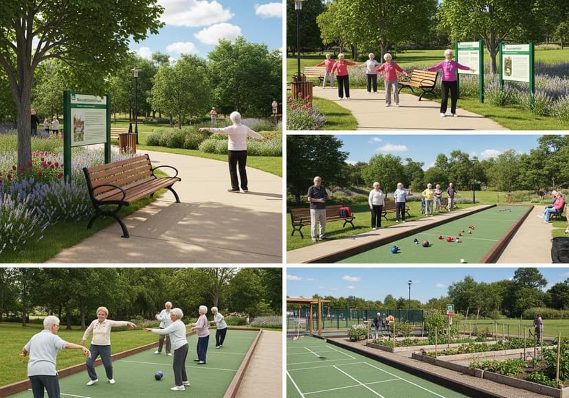Parks And Green Spaces For Senior Recreational Amenities